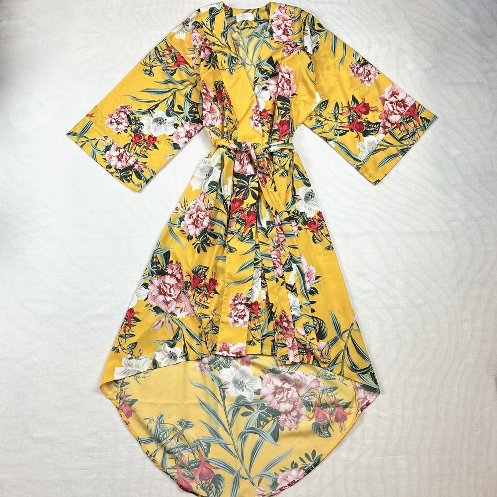 Maison Du Soir Womens Sz M Isabella Robe Marigold… - image 2